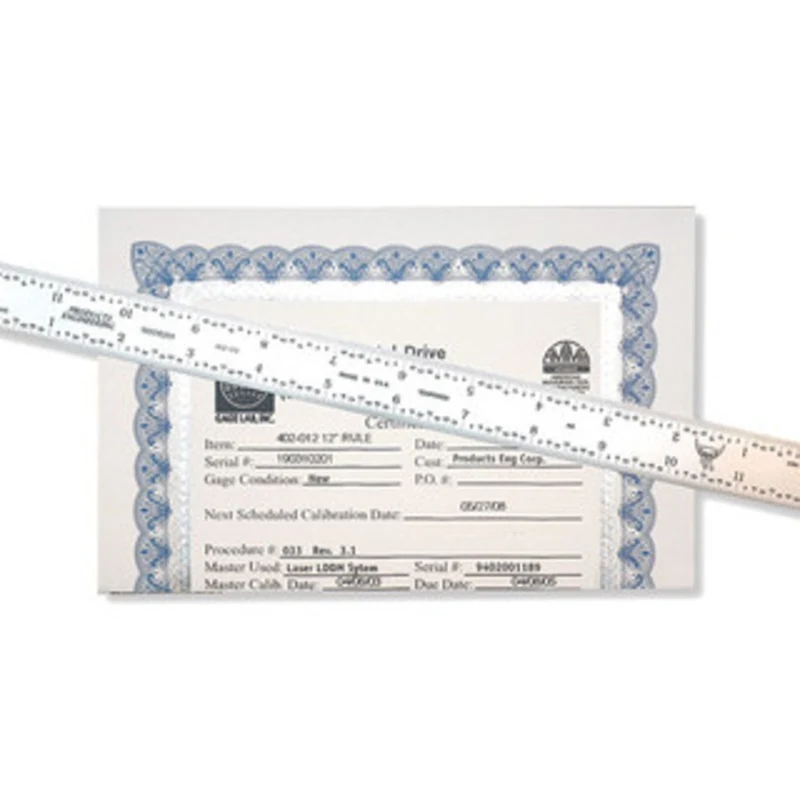 PEC Tools Certified/Calibrated Flex Rule, 24 Size, 4R Graduation - 401-024CT